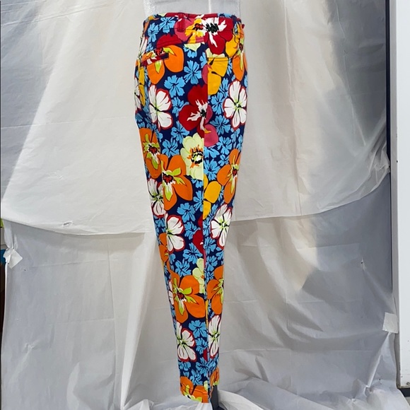 Talbots summer floral crop pants NEW size 8 - Picture 2 of 6
